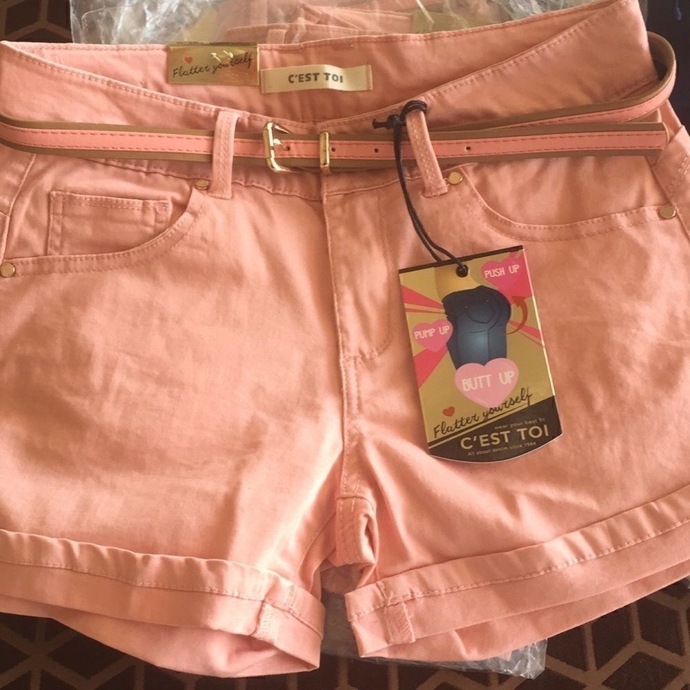 Dark Blush Cuffed shorts 